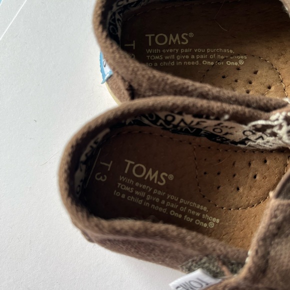 Baby Size 3 Brown Tom’s - Picture 4 of 7